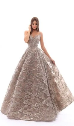 Tarik Ediz - 93652 Embellished Illusion Bateau Tulle Ballgown 9 Tarik Ediz - 93652 Embellished Illusion Bateau Tulle Ballgown