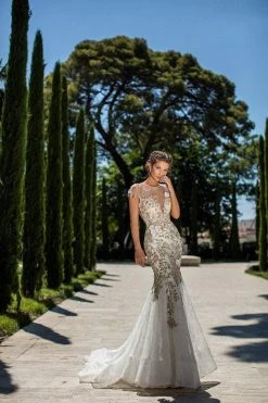 Tarik Ediz - 93661 Floral Embroidered Illusion Bateau Mermaid Dress Formal Gowns 18 Tarik Ediz - 93661 Floral Embroidered Illusion Bateau Mermaid Dress Formal Gowns