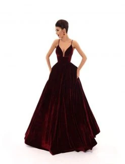 Tarik Ediz - 93698 Sleeveless Plunging V-neck Empire Ballgown 9 Tarik Ediz - 93698 Sleeveless Plunging V-neck Empire Ballgown