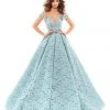 Tarik Ediz - 93706 Lace Embroidered Pleated Ballgown