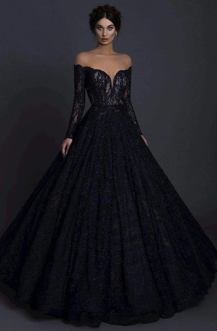 Formal Gowns Tarik Ediz - 93729 Illusion Nude Shoulders Allover Lace Ballgown 4 Formal Gowns Tarik Ediz - 93729 Illusion Nude Shoulders Allover Lace Ballgown