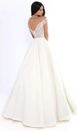 Tarik Ediz - 93737 Embellished High Neck Ballgown