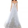 Formal Gowns Tarik Ediz - 93755 Illusion Off-Shoulder A-Line Evening Gown
