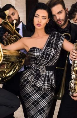 Tarik Ediz - 93801 Embellishments Asymmetric Trumpet Dress Formal Gowns 7 Tarik Ediz - 93801 Embellishments Asymmetric Trumpet Dress Formal Gowns