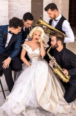 Tarik Ediz - 93805 Ruffled Off Shoulder Iridescent Gown Formal Gowns 8 Tarik Ediz - 93805 Ruffled Off Shoulder Iridescent Gown Formal Gowns