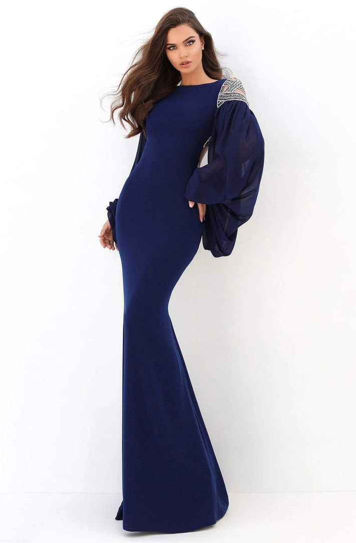 Formal Gowns Tarik Ediz - 93872 Embellished Long Sleeve Bateau Fitted Dress 6 Formal Gowns Tarik Ediz - 93872 Embellished Long Sleeve Bateau Fitted Dress