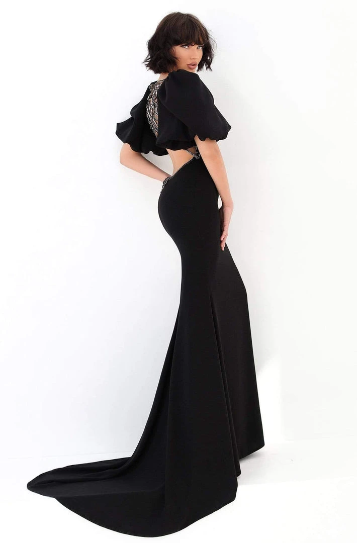 Tarik Ediz - 93874 Embellished Sheath Evening Gown Formal Gowns 4 Tarik Ediz - 93874 Embellished Sheath Evening Gown Formal Gowns