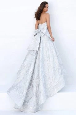 Tarik Ediz - 93877 Straight-Across Ribbon A-Line Dress Formal Gowns