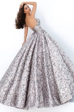 Tarik Ediz - 93878 Strapless Plunging V-Neck Ballgown Formal Gowns