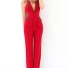 Plus Size Dresses Tarik Ediz - 93914 Beaded Deep V-neck Jumpsuit 1 Plus Size Dresses Tarik Ediz - 93914 Beaded Deep V-neck Jumpsuit