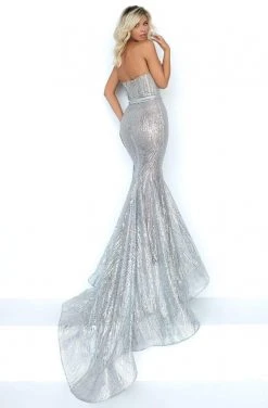 Formal Gowns Tarik Ediz - 93941 Sequin Embellished Strapless Mermaid Dress