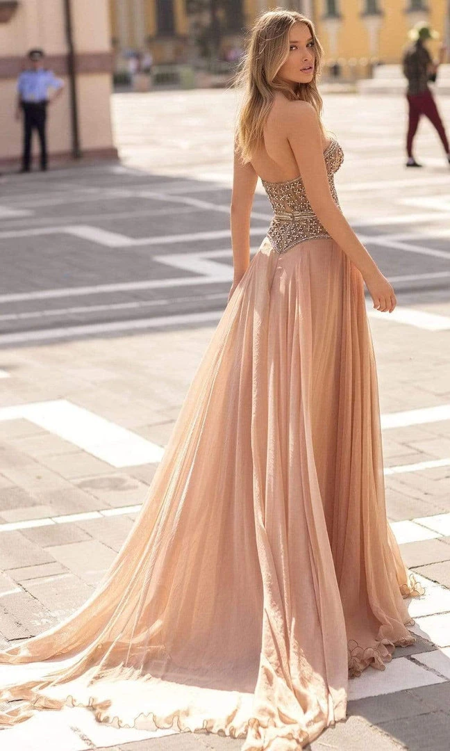 Tarik Ediz - 93948 Embellished Sweetheart A-line Gown Formal Gowns 4 Tarik Ediz - 93948 Embellished Sweetheart A-line Gown Formal Gowns