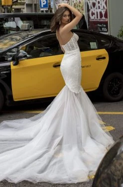 Formal Gowns Tarik Ediz - 93959 Sweetheart Corset Trumpet Dress