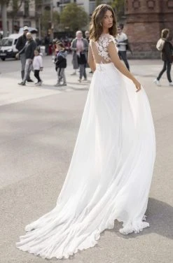 Formal Gowns Tarik Ediz - 93960 Illusion Lace A-Line Full Over Dress