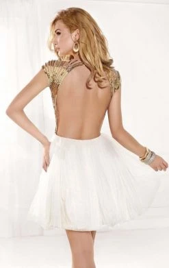 Cocktail Dresses Tarik Ediz - Beaded Cocktail Dress 90376