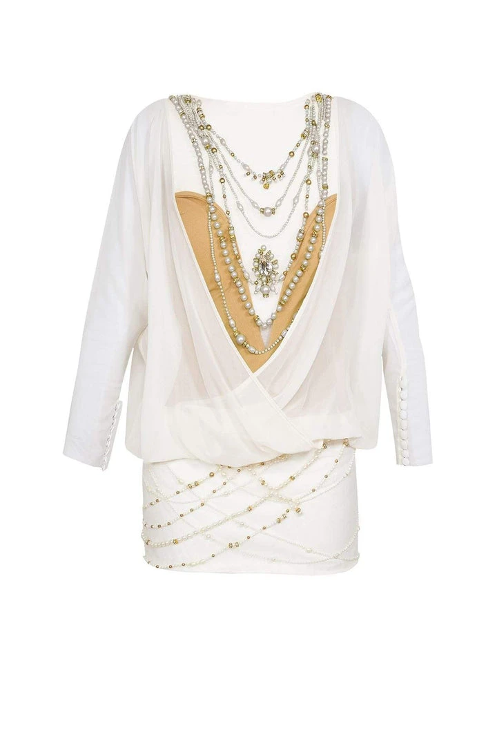 Cocktail Dresses Tarik Ediz - Beaded Illusion Jewel Neck Dress 90372 8 Cocktail Dresses Tarik Ediz - Beaded Illusion Jewel Neck Dress 90372