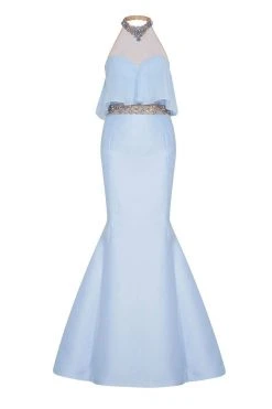 Tarik Ediz - Beaded Two-Piece Mermaid Dress 50045