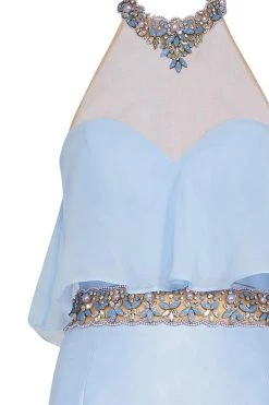 Tarik Ediz - Beaded Two-Piece Mermaid Dress 50045