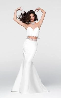 Tarik Ediz - Beaded Two-Piece Mermaid Dress 50045