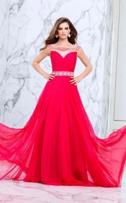 Tarik Ediz - Bejeweled A-line Gown 50091 Formal Gowns