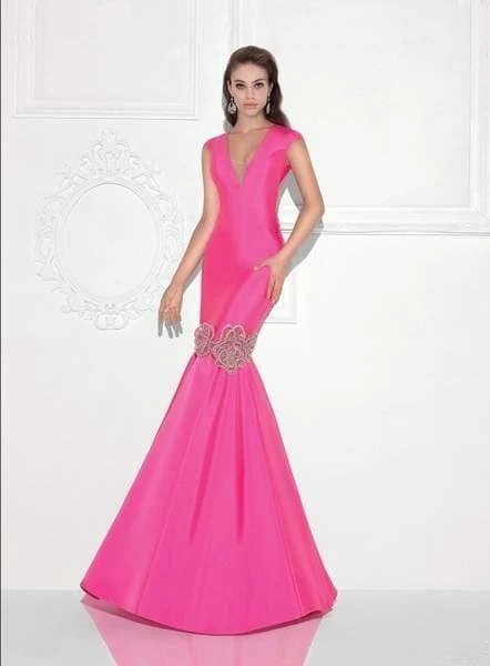 Tarik Ediz - Deep V-Neck Mermaid Gown 92729 3 Tarik Ediz - Deep V-Neck Mermaid Gown 92729