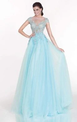 Tarik Ediz - Embellished A-Line Gown 92616