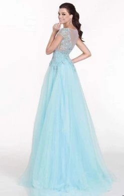 Tarik Ediz - Embellished A-Line Gown 92616