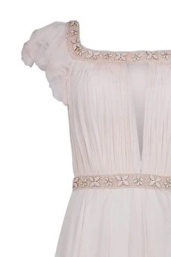 Tarik Ediz - Embellished Off-The-Shoulder Neck Dress 50099 10 Tarik Ediz - Embellished Off-The-Shoulder Neck Dress 50099