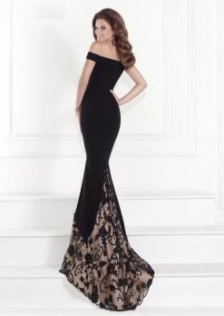 Tarik Ediz - Embellished Off-the-Shoulder Neck Gown 92525 5 Tarik Ediz - Embellished Off-the-Shoulder Neck Gown 92525