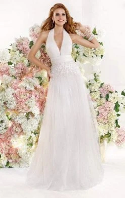 Tarik Ediz - Embellished Shirred Gown 92346