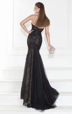 Tarik Ediz - Embroidered Trumpet Gown 92598