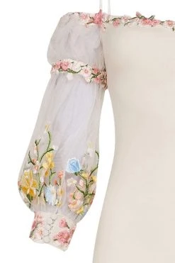 Tarik Ediz - Floral Accented Sheath Dress 50001 Formal Gowns 16 Tarik Ediz - Floral Accented Sheath Dress 50001 Formal Gowns