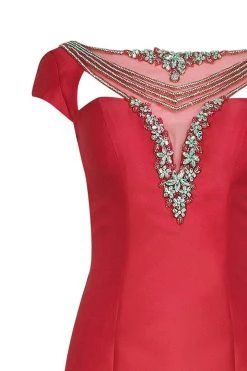 Tarik Ediz - Floral Crystal Accented Mermaid Gown 50019 21 Tarik Ediz - Floral Crystal Accented Mermaid Gown 50019