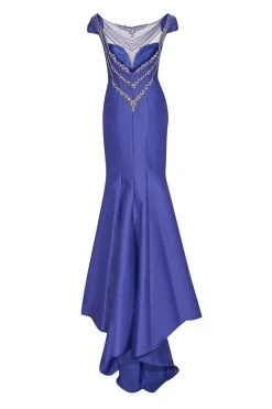 Tarik Ediz - Floral Crystal Accented Mermaid Gown 50019 25 Tarik Ediz - Floral Crystal Accented Mermaid Gown 50019