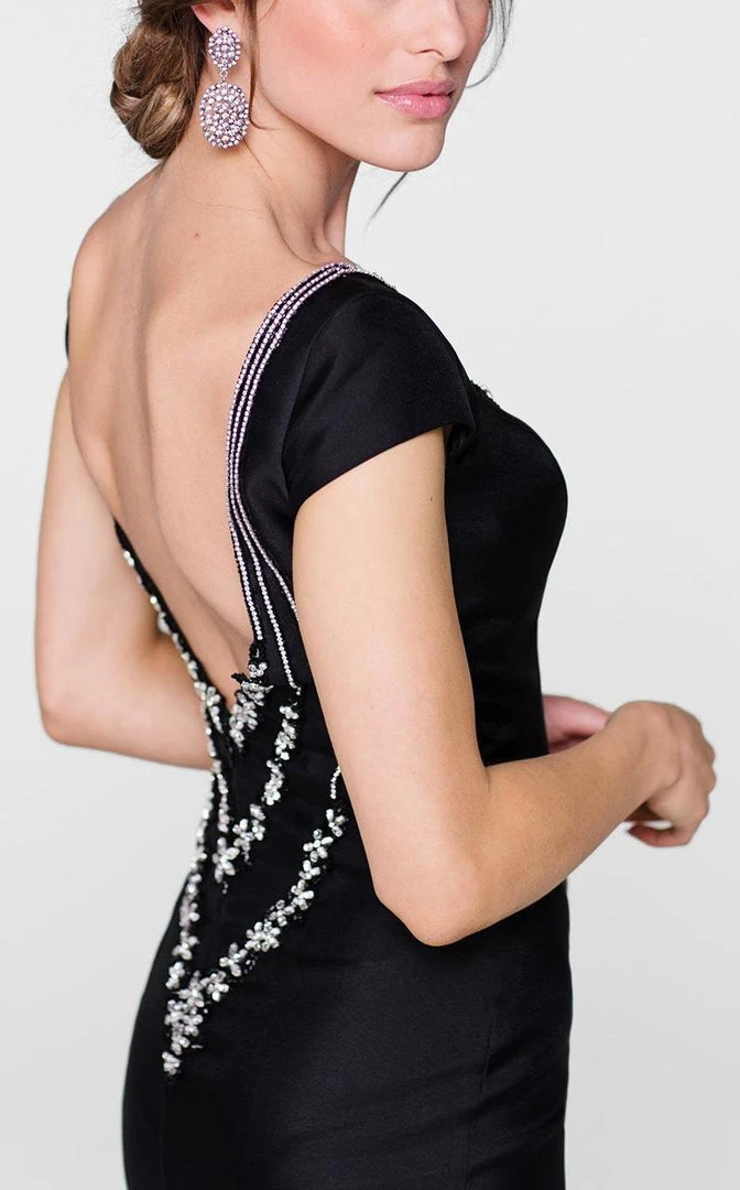 Tarik Ediz - Floral Crystal Accented Mermaid Gown 50019 8 Tarik Ediz - Floral Crystal Accented Mermaid Gown 50019