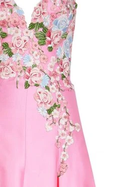 Tarik Ediz - Floral Long Dress 50065