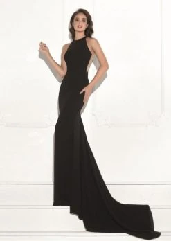 Tarik Ediz - Halter Long Gown 92742 Formal Gowns
