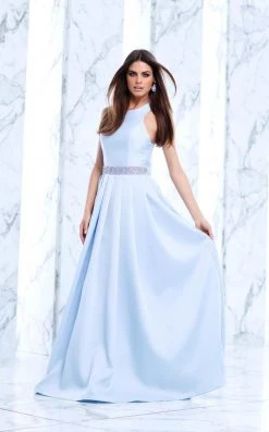 Tarik Ediz - Halter Neck A-line Dress 50100