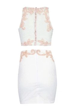 Tarik Ediz - Halter Neck Sheath Dress 90443