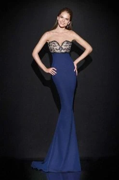 Formal Gowns Tarik Ediz - Illusion Empire Gown 92478