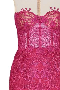 Tarik Ediz - Illusion Jewel Neck Mermaid Dress 50085