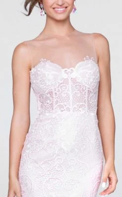 Tarik Ediz - Illusion Jewel Neck Mermaid Dress 50085