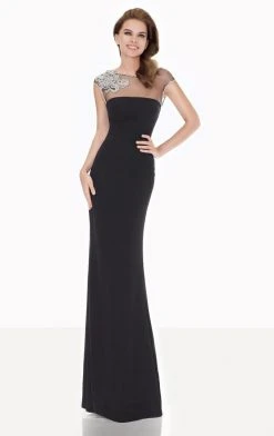 Tarik Ediz - Illusion Sheath Gown 92618 Formal Gowns