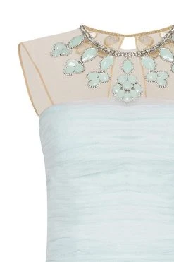 Cocktail Dresses Tarik Ediz - Jewel Accented Short Sweetheart Dress 90357