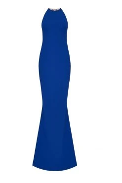 Tarik Ediz - Lace Halter Neck Gown 92528