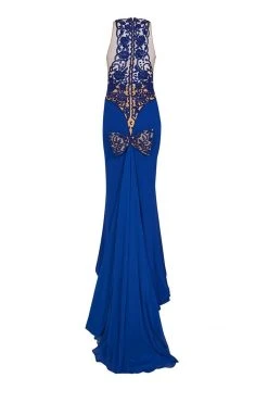 Tarik Ediz - Lace Halter Neck Gown 92528