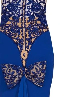 Tarik Ediz - Lace Halter Neck Gown 92528