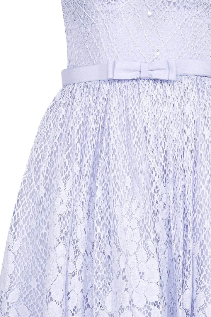 Cocktail Dresses Tarik Ediz - Lace Illusion Halter Neck Dress 50082 8 Cocktail Dresses Tarik Ediz - Lace Illusion Halter Neck Dress 50082