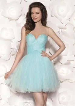 Cocktail Dresses Tarik Ediz - Lace Illusion Neck A-line Dress 90409 9 Cocktail Dresses Tarik Ediz - Lace Illusion Neck A-line Dress 90409