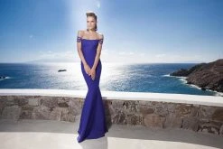 Tarik Ediz - Lace Off-Shoulder Gown 92568